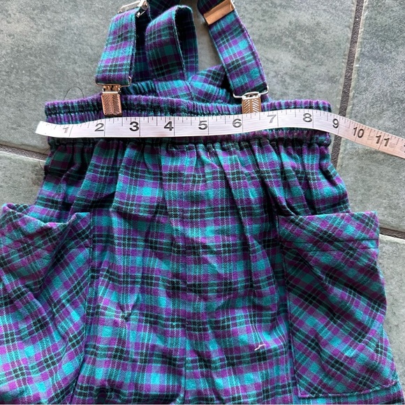 VTG 80s Retro Baby Cary Blue and Purple Plaid Overalls
Good condition - Picture 3 of 5